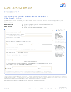 Direct Deposit Authorization Form