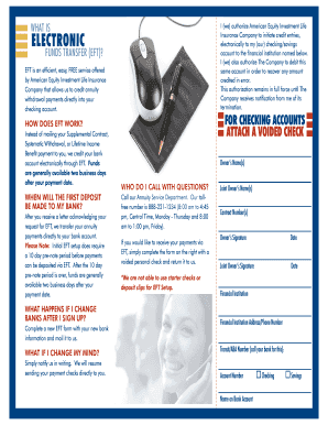 Electronic Funds Transfer Authorization
