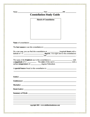 Constellation Study Guide
