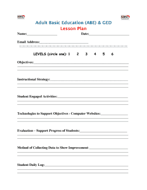 ged lesson plans pdf