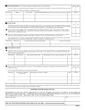 Employment Background Check Form