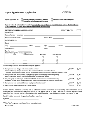 Agent Appointment Application