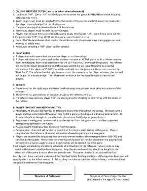 Paintball Safety Briefing and Rules
