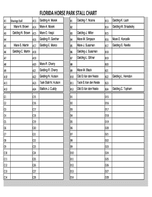 Chart method ems - FLORIDA HORSE PARK STALL CHART - orlandodressagecom