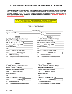 State-Owned Motor Vehicle Insurance Changes