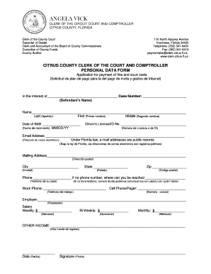 Citrus County Fine Payment Application