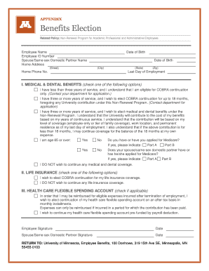 Benefits Election Form