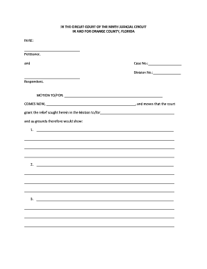 Motion to Court