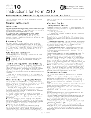 Instructions for Form 2210