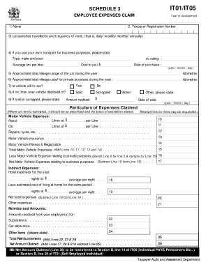 Jamaica Employee Expenses Claim Form