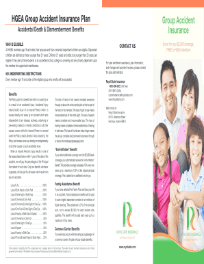 HGEA Group Accident Insurance Plan Enrollment Form