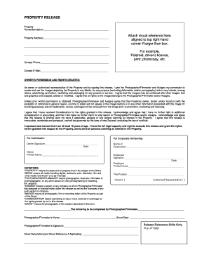 Property Release Form