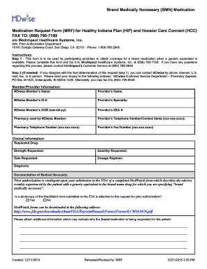 Brand Medically Necessary Medication Request Form