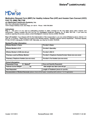 Stelara Medication Request Form