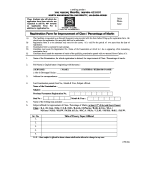 Student Examination Registration Form