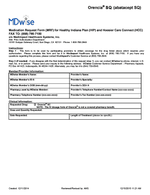 Orencia Medication Request Form