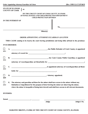 Order Appointing Attorney/Guardian Ad Litem