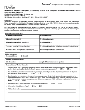 Grastek Medication Request Form