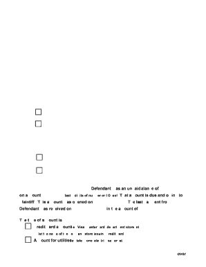 Affidavit of Debt