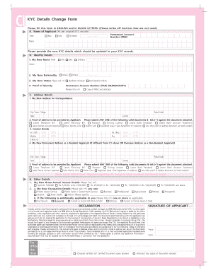KYC Details Change Form