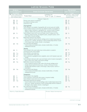 Larynx Staging Form