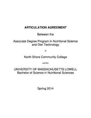 Nelnet fax number - ARTICULATION AGREEMENT - northshoreedu