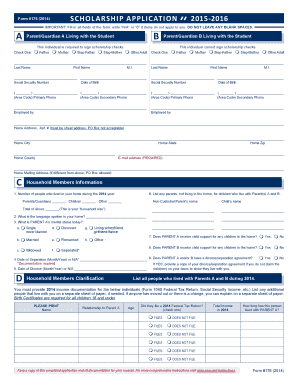 Florida K-12 Scholarship Application Form