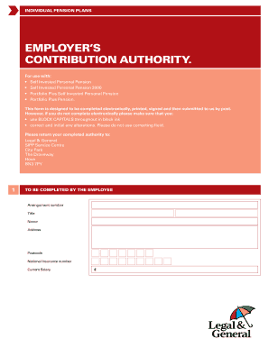 Employer Contribution Authority Application Form