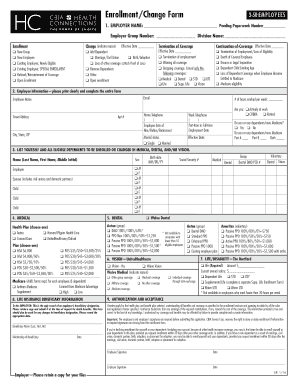 Employee Health Benefits Enrollment Form