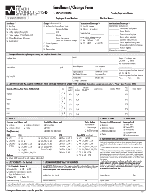 Employee Health Insurance Enrollment Form