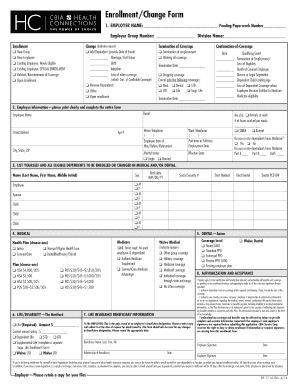 Employee Health Insurance Enrollment Form