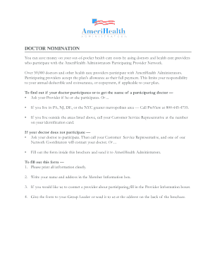 Doctor Nomination Form