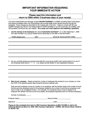 COBRA Compliance Notice for Employers