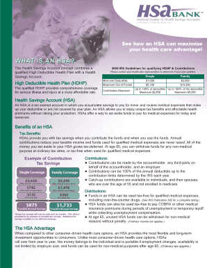 Health Savings Account Application Form
