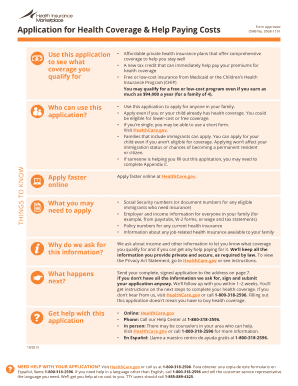 Health Coverage Application Form