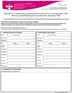 UK Conservation Area Demolition Consent Application
