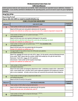 PIN Benchmarking Project Paper Tool