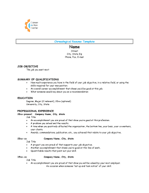 Chronological and Functional Resume Templates