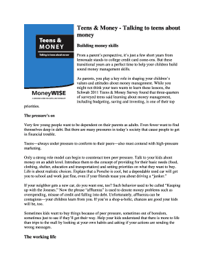 Teens Money Management Guide