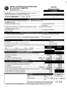 Indiana Political Committee Financial Report