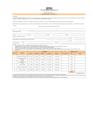 IFFCO-TOKIO General Insurance Proposal Form