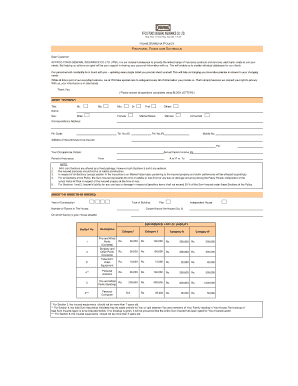IFFCO-TOKIO Home Insurance Proposal Form