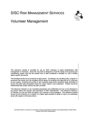 Volunteer Management Template