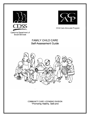 California Family Child Care Self-Assessment Guide