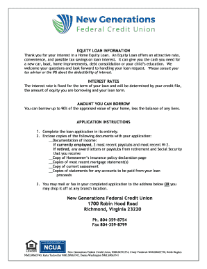 Home Equity Loan Application