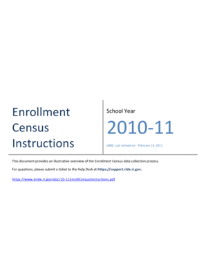 Enrollment Census Instructions - eRIDE - RIgov - eride ri