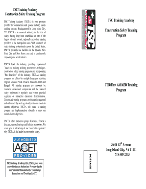 CPR First Aid AED Training Registration Form