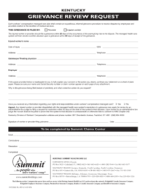 Kentucky Grievance Review Request