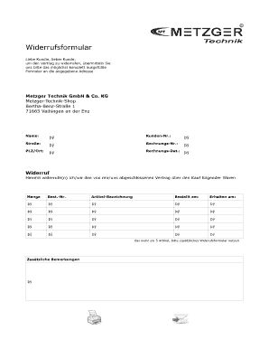 Widerrufsformular