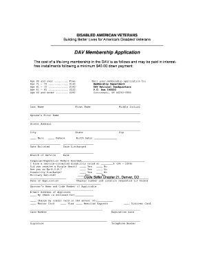 DAV Membership Application
